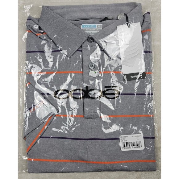 Oobe Hydrovent Polo Shirt Mens XL Longstreet Clemson Tigers Colors - Picture 1 of 8
